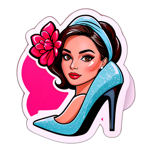 Glamorous na Sticker ng Fashion
