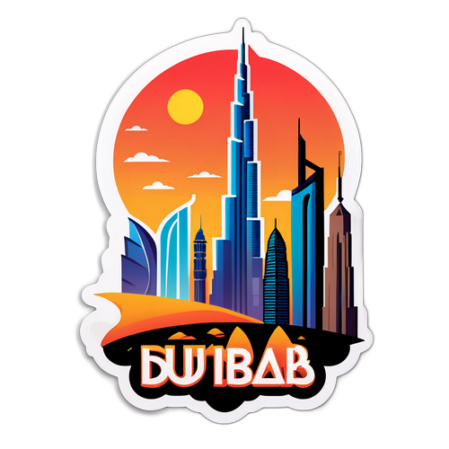 Dubaiteemallinen tarra