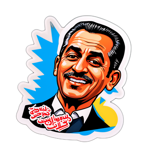 İlyas Salman Temalı Nostaljik Sticker
