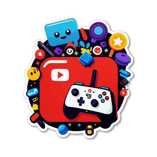 Rekap Gaming YouTube: Temukan Karakter dan Kontroler Favoritmu dalam Sticker Keren Ini!