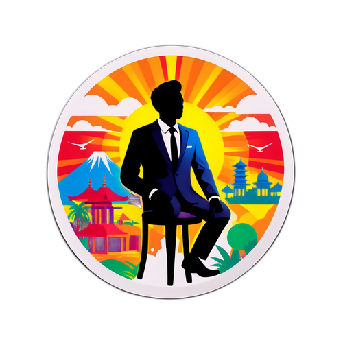 Stiker Siluet Chairul Tanjung