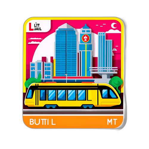 Penggambaran Stiker Stesen LRT Bukit Jalil