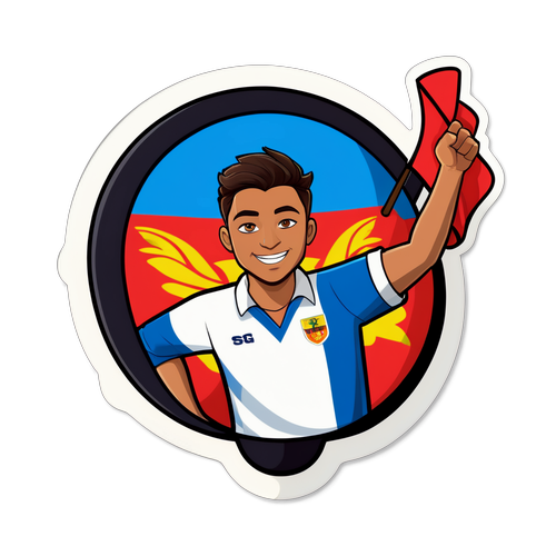 Adesivo Animado de Torcedor de Maringá