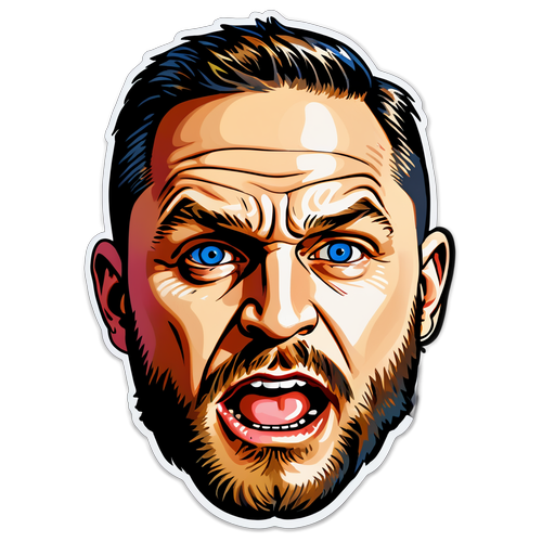 Tom Hardy T-shirt Sticker