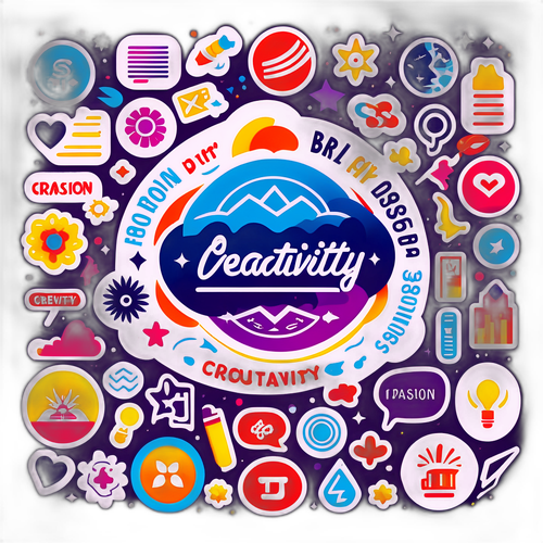 Icônes Portnoy entourées de mots inspirants