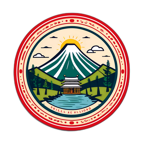 शिलॉन्ग तीर के लिए एक सजावटी स्टिकर