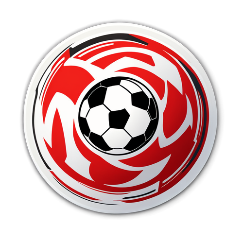 PSV Logo Sticker met Voetbal