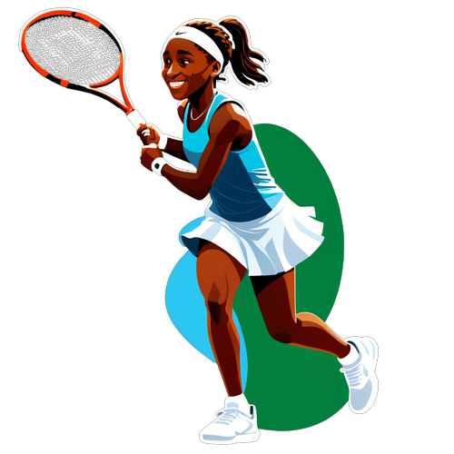 Nuoruuden Voima: Inspiroiva Coco Gauff Sticker valloittaa Sosiaalisen Median!