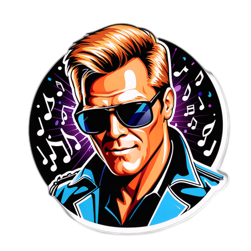 Stylisches Porträt von Dieter Bohlen mit coolen Sonnenbrillen