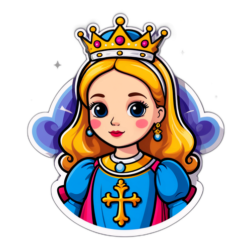 Klædelig Dronning Mary Sticker