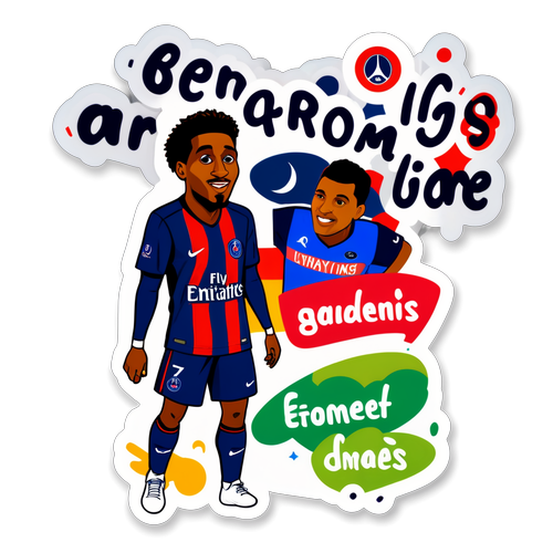 สติกเกอร์แรงบันดาลใจจากการแข่งขัน PSG