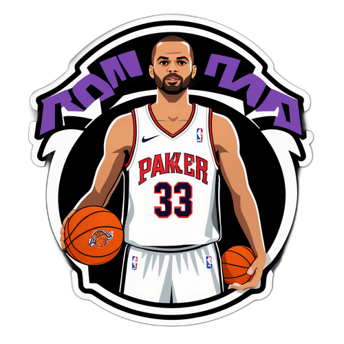 Autocollant dédié à Tony Parker