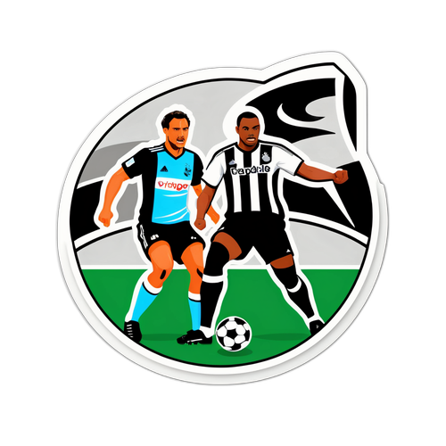 Η ένταση ενός ποδοσφαιρικού αγώνα μεταξύ της Newcastle και της Fulham