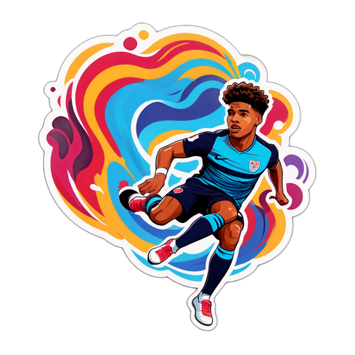 Sticker ya Ollie Watkins katika Mkao wa Kupiga Koni