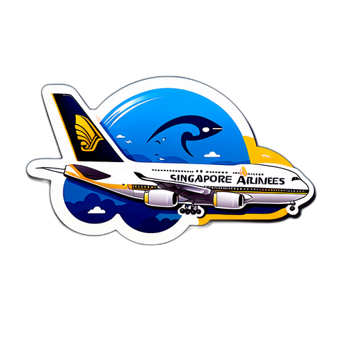 Pesawat Berlepas dengan Karakter Mesra Melambai