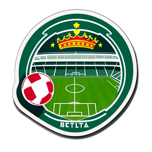 Εορταστική αυτοκόλλητη ετικέτα για τον αγώνα Betis vs. Mallorca