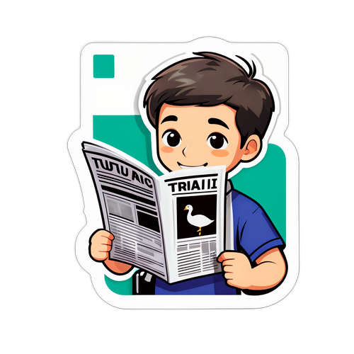 Nhật báo Tuổi Trẻ - Hình ảnh thanh niên đọc báo