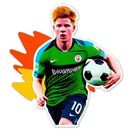 Stiker Kevin De Bruyne dalam Aksi