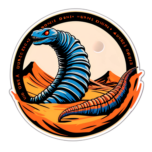 Sticker van Arrakis en Sandworm