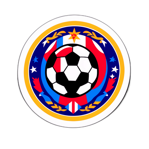 Sticker ya Kuadhimisha Utamaduni wa Puerto Rico na Roho ya Soka