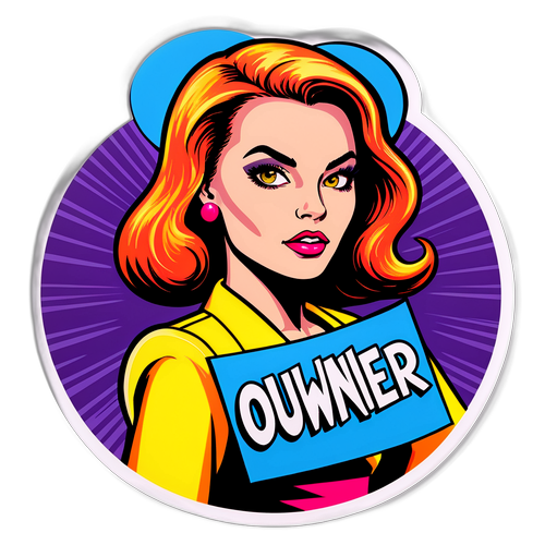Mulher Empoderada em Estilo Pop Art