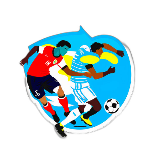 Stiker Duel Bola Sepak Uruguay dan Peru