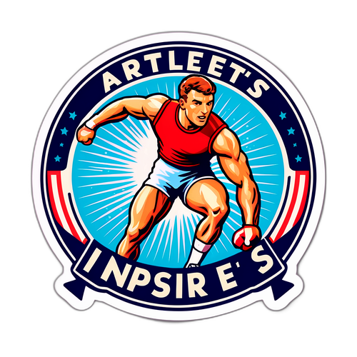 Vintage Sportkampioen Sticker