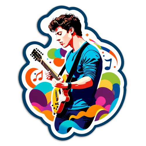 Shawn Mendes Gitározása: Zene, Színek és Varászlat!