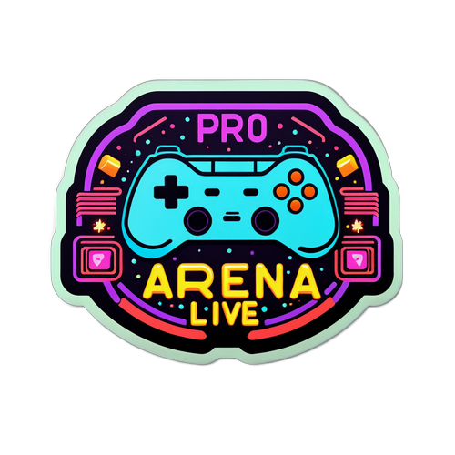 Sticker cu controller de jocuri 'Pro Arena Live'