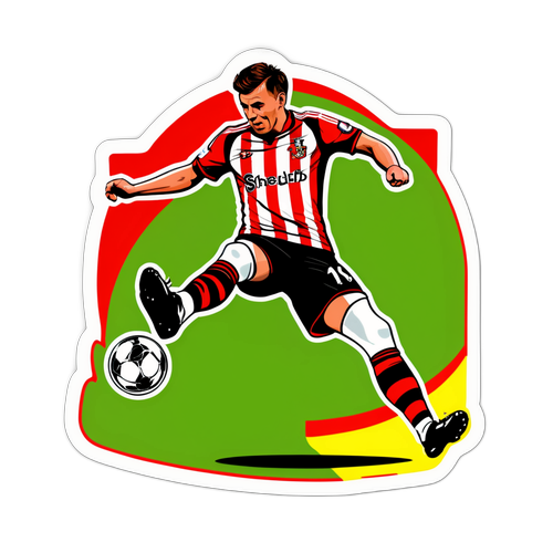 Hình dán cầu thủ Southampton đá bóng