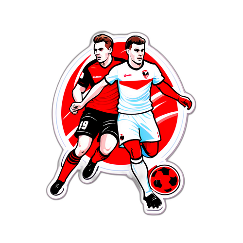 Динамічний дизайн футболістів на матчі "Нман Гродно – Райо Вальєкано"