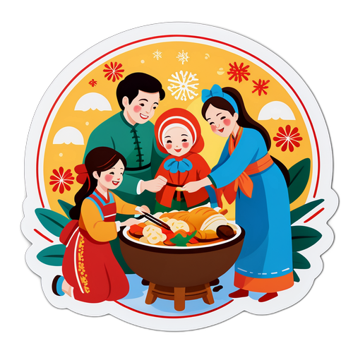 명절 축하 스티커