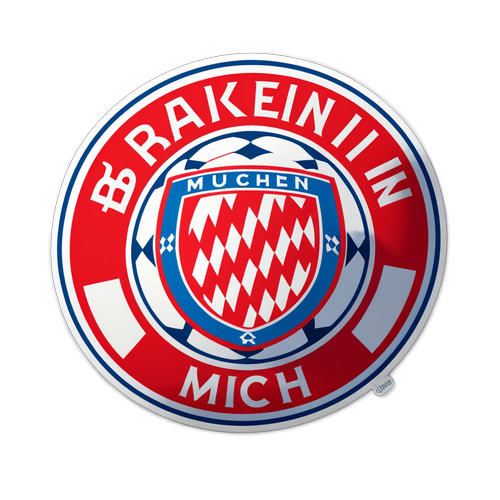 Răsfață-te cu Sticker-ul Bayern Munich: Roșu și Alb la Puterea Maximă!