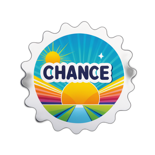 Nálepka s nápisem "Chance"