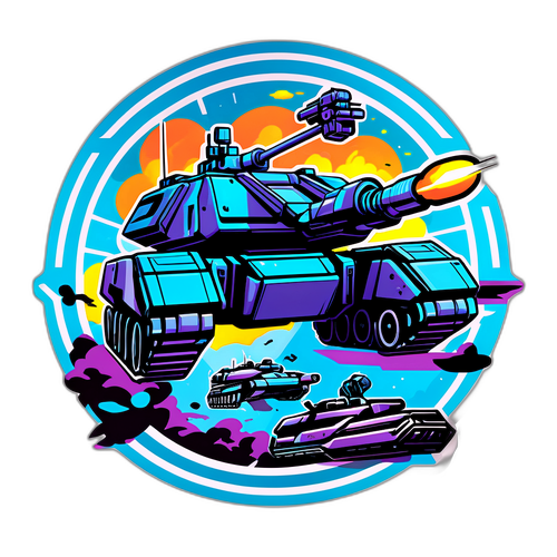 Sticker d'un champ de bataille futuriste de Battlefield 6