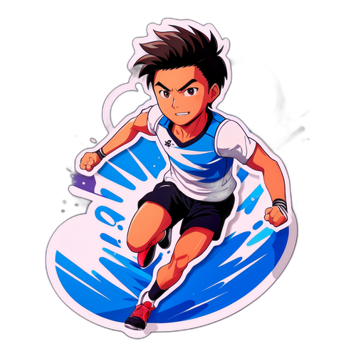 Nuori urheilija toiminnassa