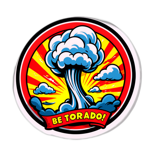 สติ๊กเกอร์การ์ตูน พายุทอร์นาโด