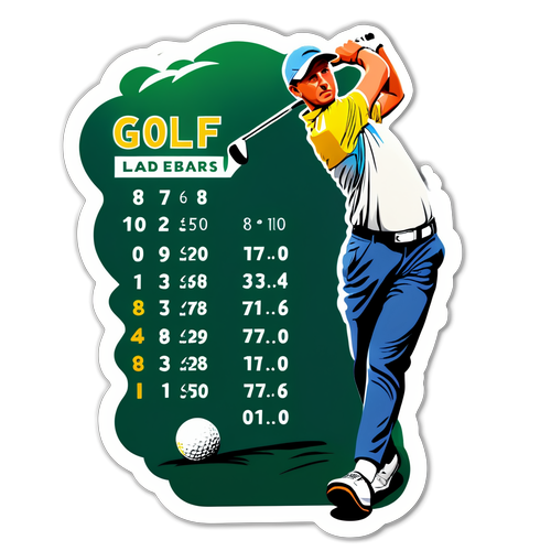 GolfLeaderboard Klistermärke