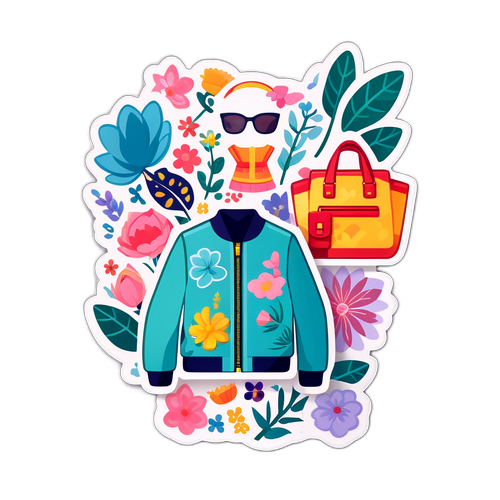 Autocollant de mode printanière