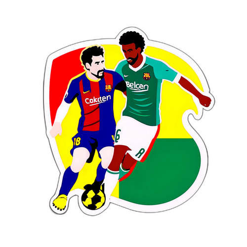 Fodboldkamp mellem Elche og Barcelona