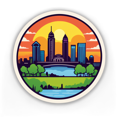 Huntsville Skyline Sticker