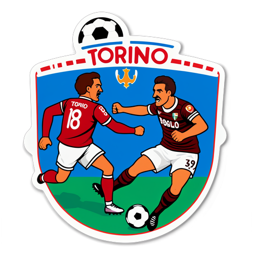 Sticker della Rivalità Sportiva di Torino e Bologna