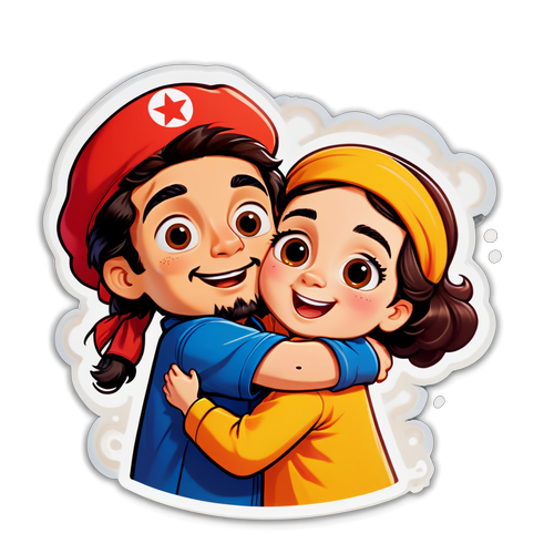 Adesivo di Amicizia nel Cuore