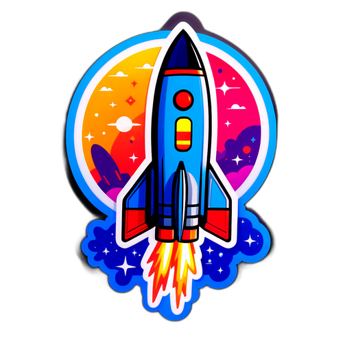 Стicker з зображенням ракети 'Даггер'