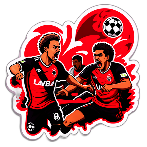 Sticker Pertarungan Flamengo vs Internacional