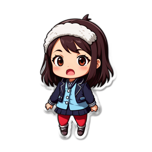 可爱卡通版的高宫咲奇搞笑迟到