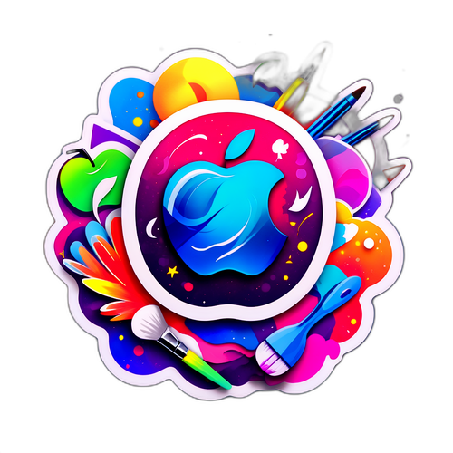 एप्पल क्रिएटर स्टूडियो का रंगीन टुकड़ा