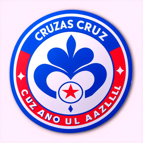 Diseño de Sticker con el Logo Vibrante de Cruz Azul