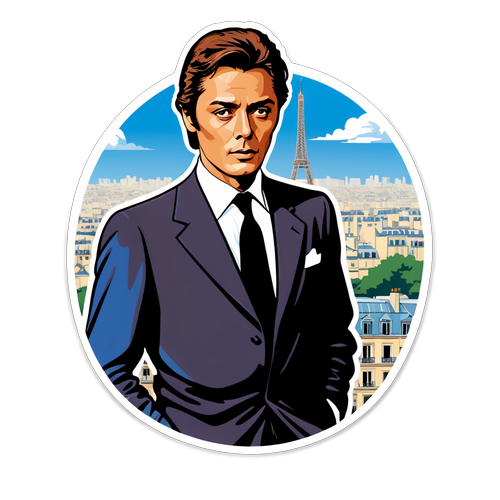 Alain Delon à Paris : Le Samouraï dans un Affiche Éblouissante qui Va Vous Éblouir!