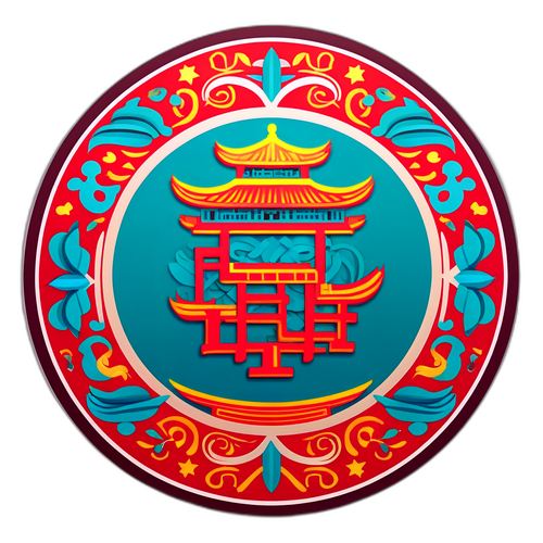 知识与经济文化融合图案